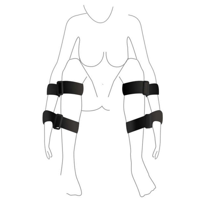 Набір для фіксації Art of Sex BDSM Hands to feet Simple - деталі кріплень