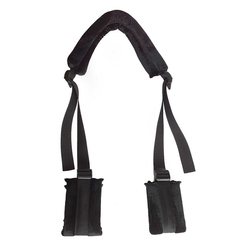 Набір для фіксації Art of Sex BDSM Bondage Bad Girl Simple: вид збоку, демонструючи компоненти