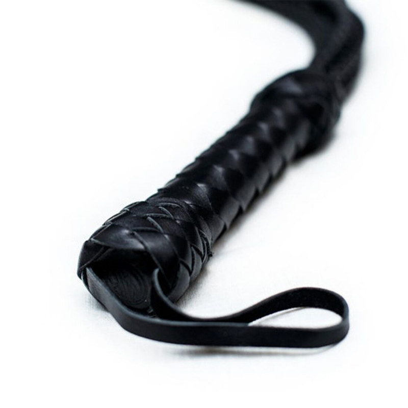 Флогер Art of Sex Кішка 9 плетених хвостів 50 см чорний, варіант використання