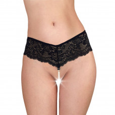 Жіночі трусики Art of Sex Fabiana з перлинами, чорні, L-2XL — Keks-Hub