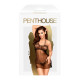 Текстура сітки сорочки Penthouse All Yours Black L/XL, передає її легкість та прозорість