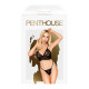 Комплект бралет та стрінги Penthouse Double Spice Black L/XL - деталі дизайну, мереживні елементи