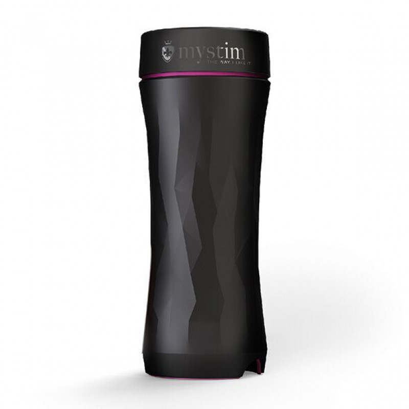 Мастурбатор Mystim Opus E Donut для электростимулятора, вид сбоку, демонстрирующий форму