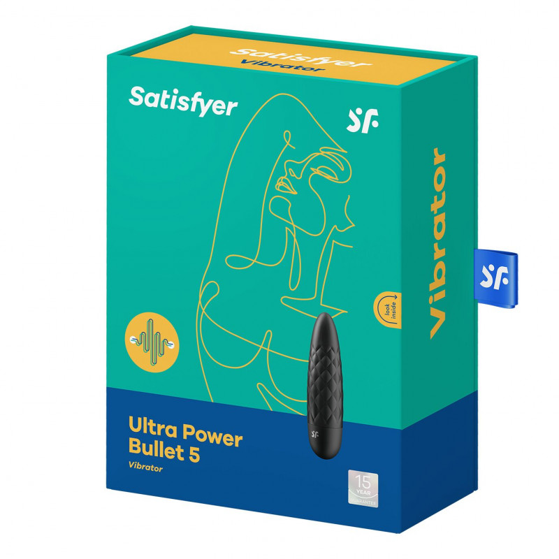 Satisfyer Ultra Power Bullet 5 Чорний - компактний розмір для подорожей