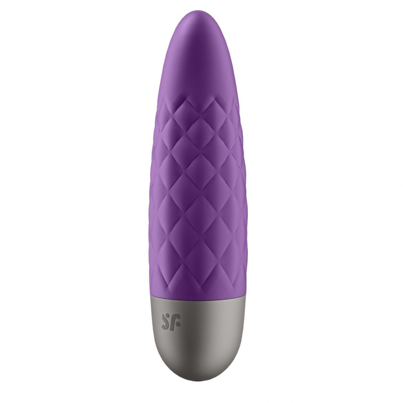 Satisfyer Ultra Power Bullet 5 фіолетовий, вид збоку, демонстрація форми