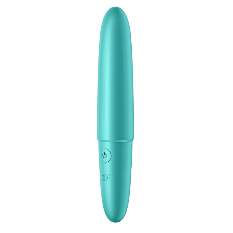 Satisfyer Ultra Power Bullet 6 Turquoise - вигляд збоку, ергономічний дизайн