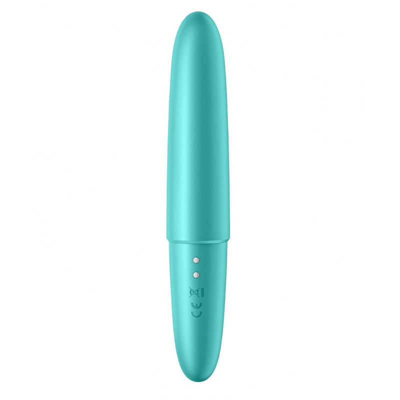 Детальний вигляд кнопки керування мінівібратора Satisfyer Ultra Power Bullet 6 Turquoise