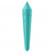 Смарт міні-вібратор Satisfyer Ultra Power Bullet 8 Turquoise, вид збоку, демонструє ергономічний дизайн
