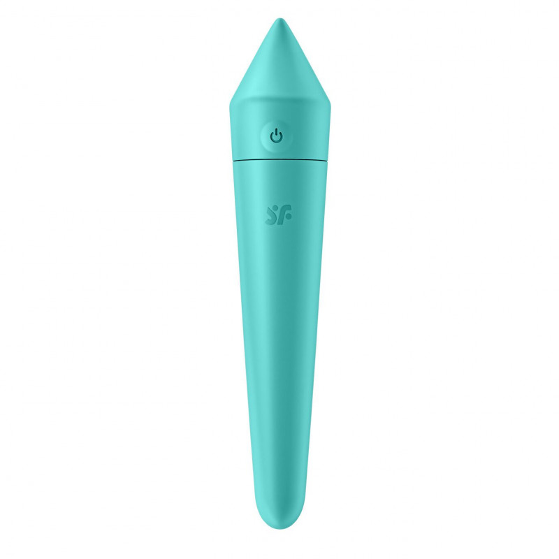 Смарт міні-вібратор Satisfyer Ultra Power Bullet 8 Turquoise в дії: демонстрація потужних вібрацій