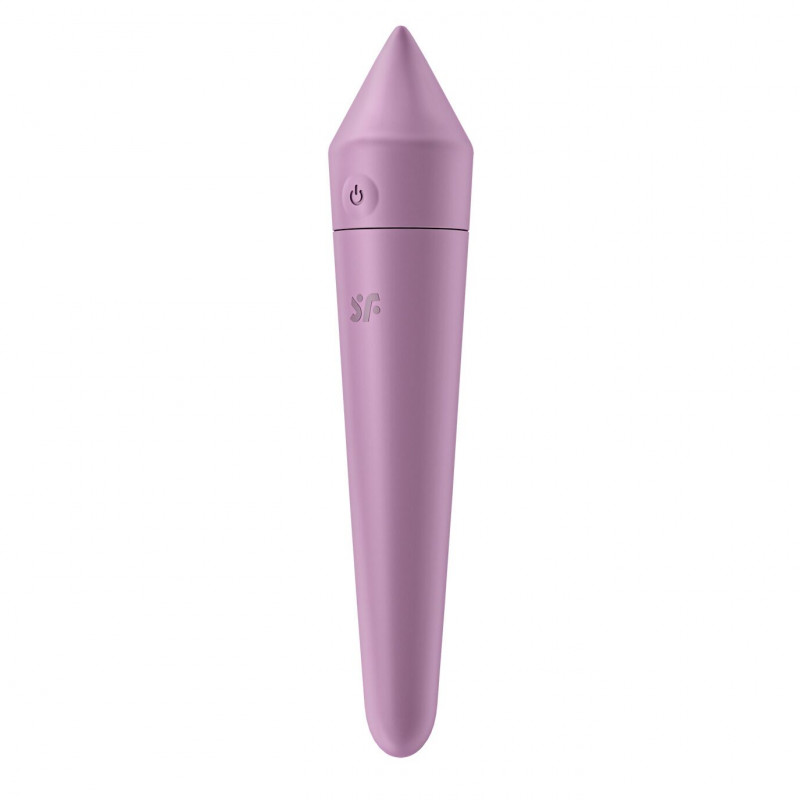 Satisfyer Ultra Power Bullet 8 Lilac - вид збоку, ергономічна форма, силіконова поверхня
