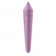 Satisfyer Ultra Power Bullet 8 Lilac - вид збоку, ергономічна форма, силіконова поверхня