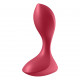 Анальна вібропробка Satisfyer Backdoor Lover Red збоку, демонстрація вигину
