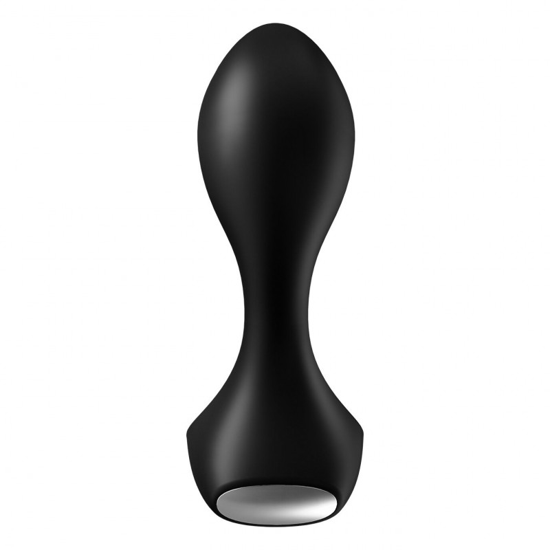 Детальна текстура матеріалу анальної вібропробки Satisfyer Backdoor Lover Black