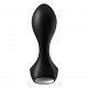 Детальна текстура матеріалу анальної вібропробки Satisfyer Backdoor Lover Black