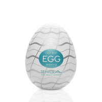 Мастурбатор-яйце Tenga Egg Wavy II, подвійний хвилястий рельєф