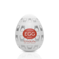 Мастурбатор Tenga Egg Boxy с геометрическим рельефом