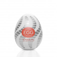 Мастурбатор-яйце Tenga Egg Tornado зі спірально-геометричним рельєфом — Keks-Hub