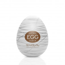 Мастурбатор-яйце Tenga Egg Silky II з рельєфом павутини — Keks-Hub