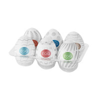 Мастурбатори-яйця Tenga Egg New Standard Pack, набір 6 штук