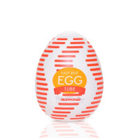 Мастурбатор-яйцо Tenga Egg Tube с продольным рельефом