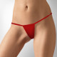 Червоні сексуальні трусики Bad Bitch Art of Sex, вид збоку, демонструють витончений крій