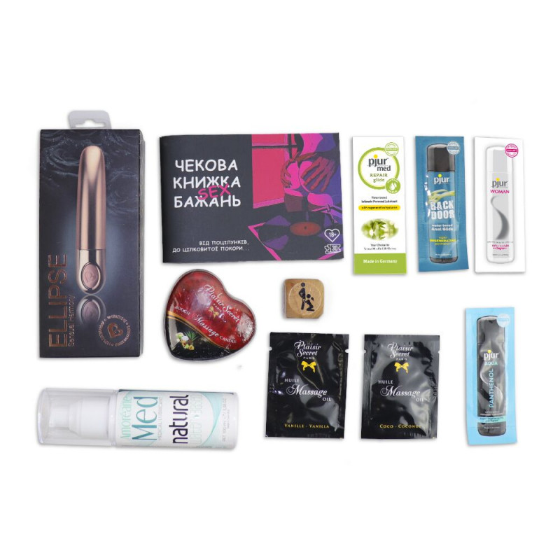 Вид збоку на подарункову скриньку 'Таємні бажання', демонструючи її об'ємну конструкцію та елегантні бокові елементи декору.