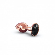 Анальна пробка Dorcel Diamond Plug металева з кристалом Rose Gold S — Keks-Hub