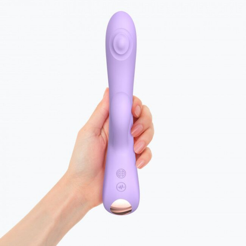 Текстура силікону вібратора-кролика Love To Love Bunny&Clyde Viva Mauve, рожевий