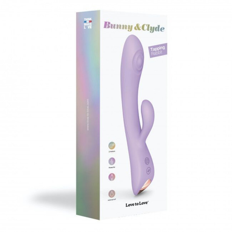 Вібратор-кролик Love To Love Bunny&Clyde Viva Mauve, з різних ракурсів, рожевий