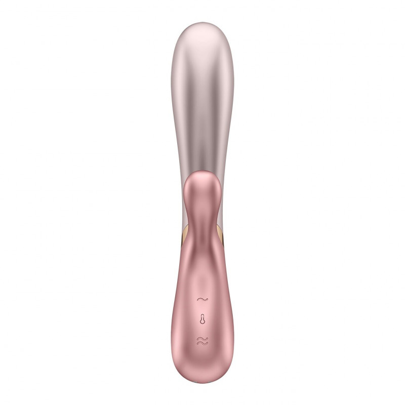 Смарт вібратор-кролик Satisfyer Hot Lover Pink, рожевий, в дії (фрагмент)