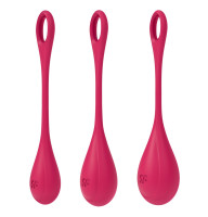 Набір йоні намистин Satisfyer Yoni Power 1 Red, діаметр 2-2.5-3см, вага 22-46-74гр