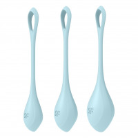 Набір йоні намистин Satisfyer Yoni Power 2 Light Blue, діаметр 2-2,5-3см, вага 22-44-73гр
