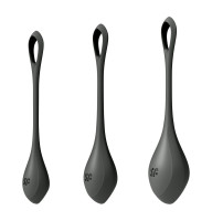 Набір йоні намистин Satisfyer Yoni Power 2 Black, діаметр 2-2,5-3см, маса 22-44-73 г
