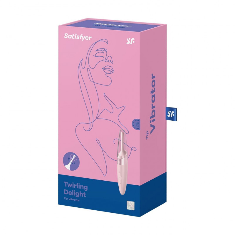 Вібратор Satisfyer Twirling Delight Rose у рожевому кольорі - загальний вигляд