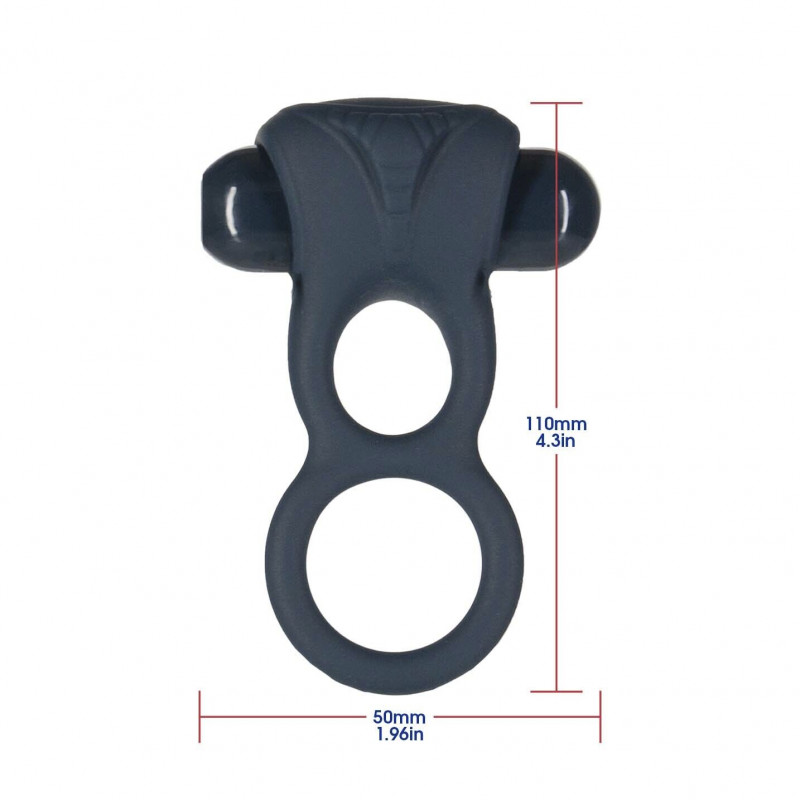 Подвійне ерекційне кільце LUX Active Triad з вібрацією - детальний вигляд