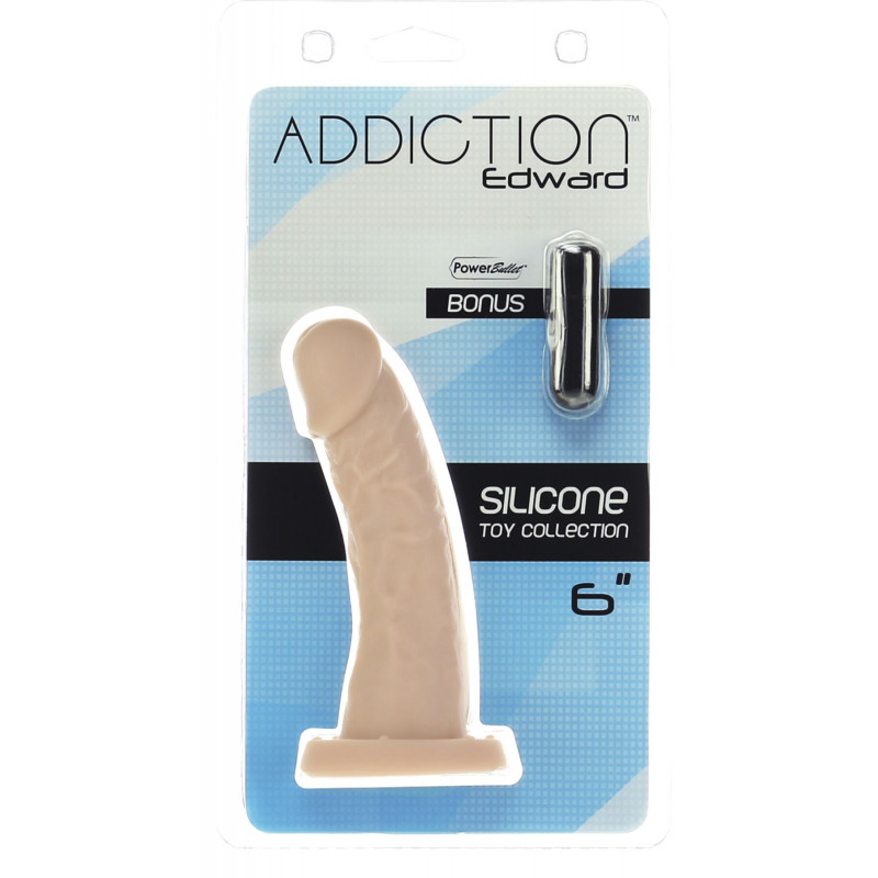 Вигнутий фалоімітатор ADDICTION Edward 6″ в упаковці, подарунковий варіант