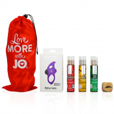 Набір для двох Диявольська вишня: 3 змазки System JO, віброкільце, кубик з позами — Keks-Hub