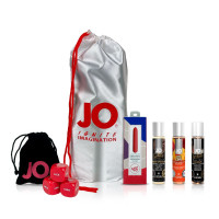 Набір для чуттєвих насолод: Персиковий десерт, 3 змазки System JO, віброкуля SugarBoo