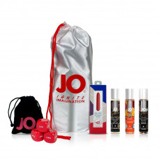 Набір для чуттєвих насолод: Персиковий десерт, 3 змазки System JO, віброкуля SugarBoo — Keks-Hub