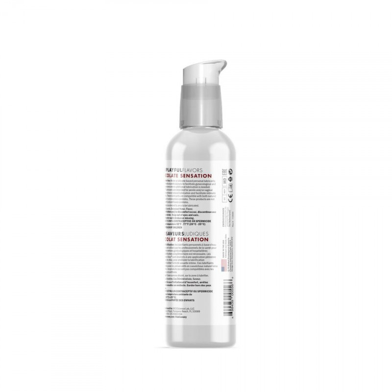 Текстура лубриканту Swiss Navy 4 in 1 Chocolate Sensation 118 мл, шовковиста, насичена