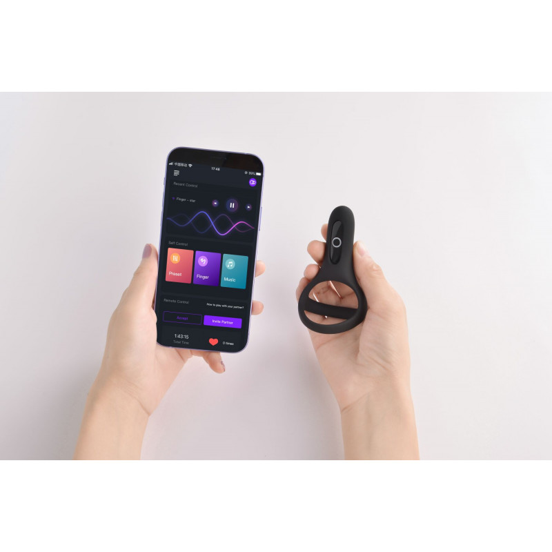 Подвійне ерекційне кільце Fun Town Rise Black, комплект поставки