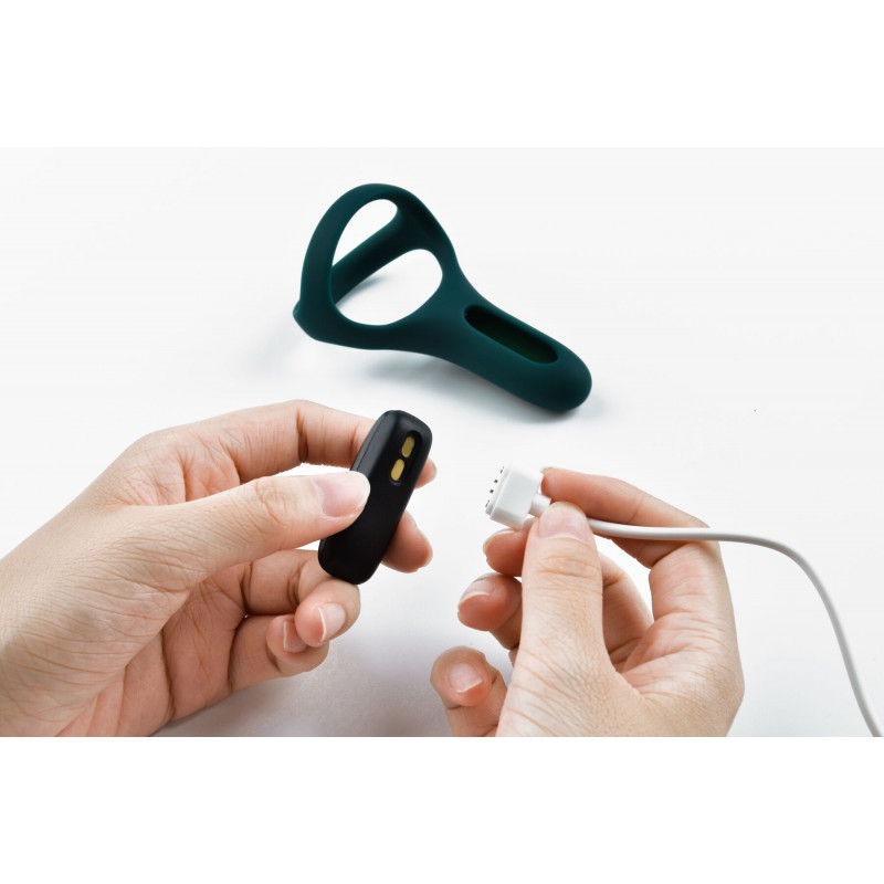 Подвійне ерекційне кільце Fun Town Rise бірюзове, крупний план деталей