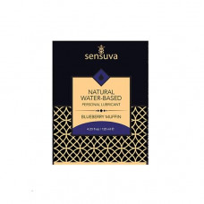 Пробник лубриканта Sensuva Natural Water-Based Blueberry Muffin 6 мл — Keks-Hub