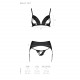 Якісна екошкіра комплекту Passion MILEY SET S/M, black: приємна на дотик текстура та довговічність