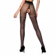 Колготки Passion TIOPEN 014 3/4 (20 den) імітація панчіх з відкритим доступом, чорні - вид збоку, що демонструє крій