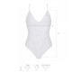 Текстура ажурної тканини боді Passion URSULA BODY XXL/XXXL, білий