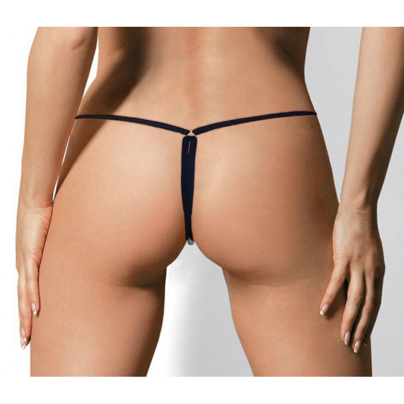 Жіночі еротичні трусики Art of Sex Karin Black, вид збоку, деталі мережива