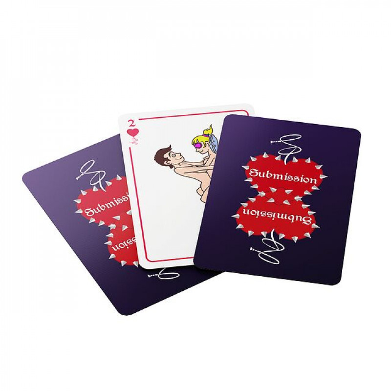 Еротична гра Submission Sunset Games: текстура картки та стильна упаковка