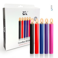 Набір воскових свічок Art of Sex Thin 16 см (5 шт) низькотемпературні