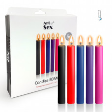 Набір воскових свічок Art of Sex Thin 16 см (5 шт) низькотемпературні — Keks-Hub